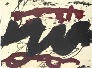 Antoni Tàpies - Roig I Negre (Galfetti 1021)