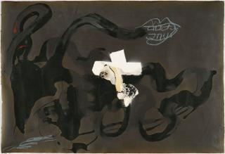 Antoni Tàpies - Sinuòs i boca. 1982.
