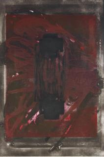 Antoni Tapies - Symétrique noir (G. 957)