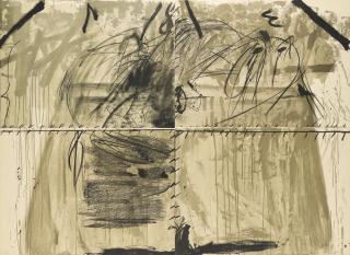 Antoni Tàpies - Untitled (Galfetti 151)