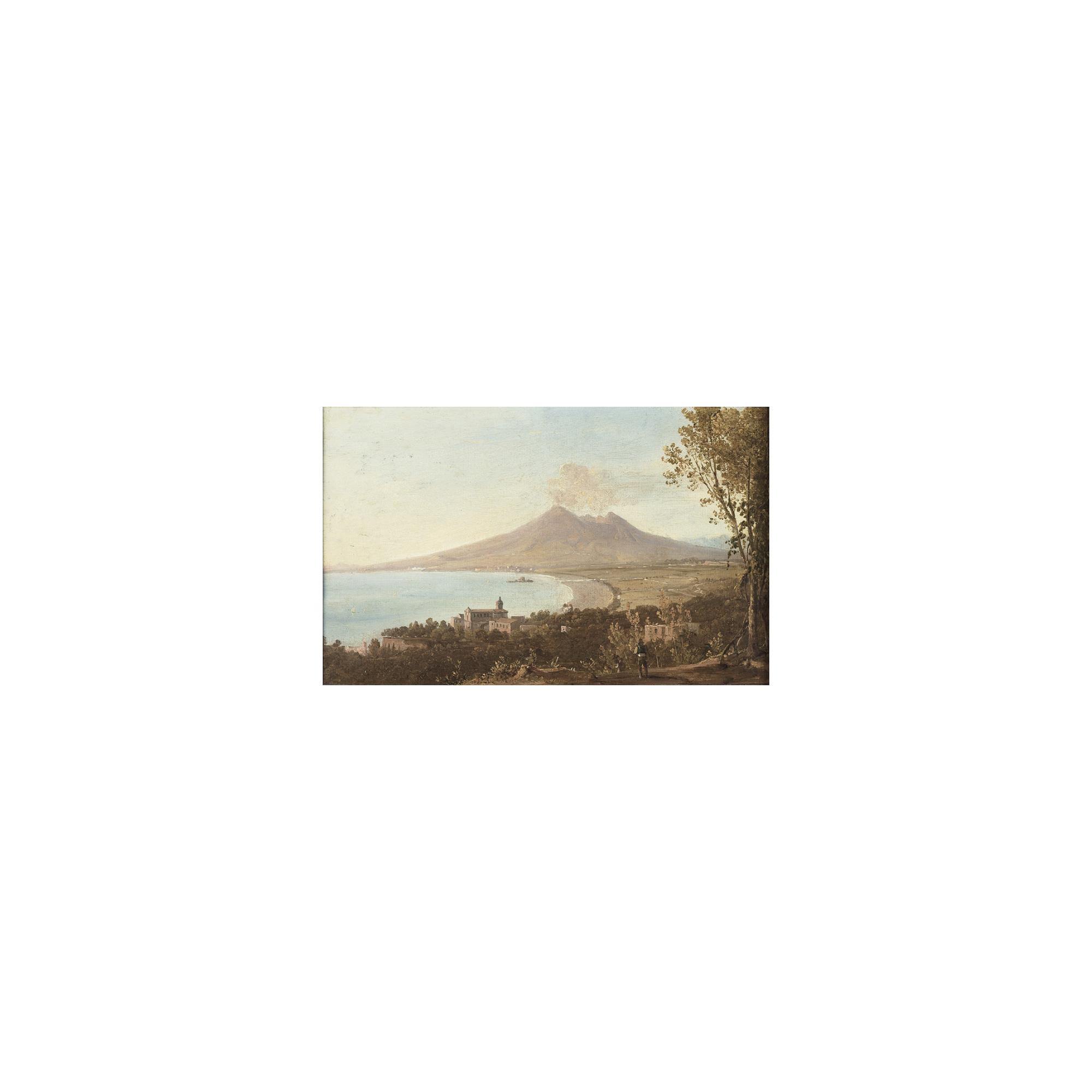 Antonie Sminck van Pitloo - Vue Des Côtes Napolitaines Et Du Vésuve Prises De Castellamare