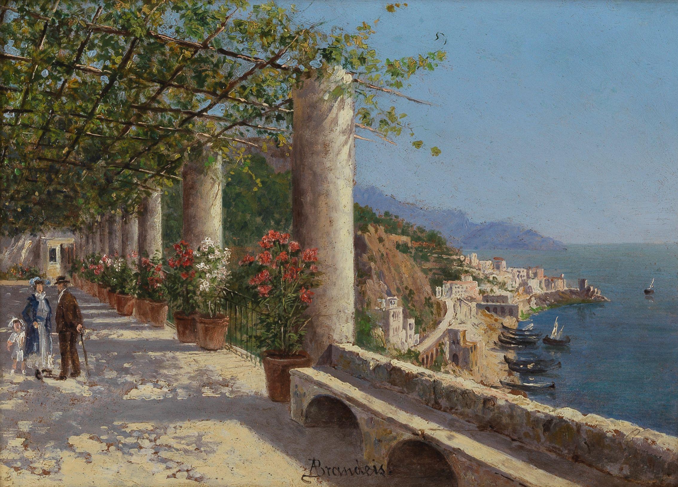 Antonietta Brandeis - On the terrace dei Cappuccini, Amalfi