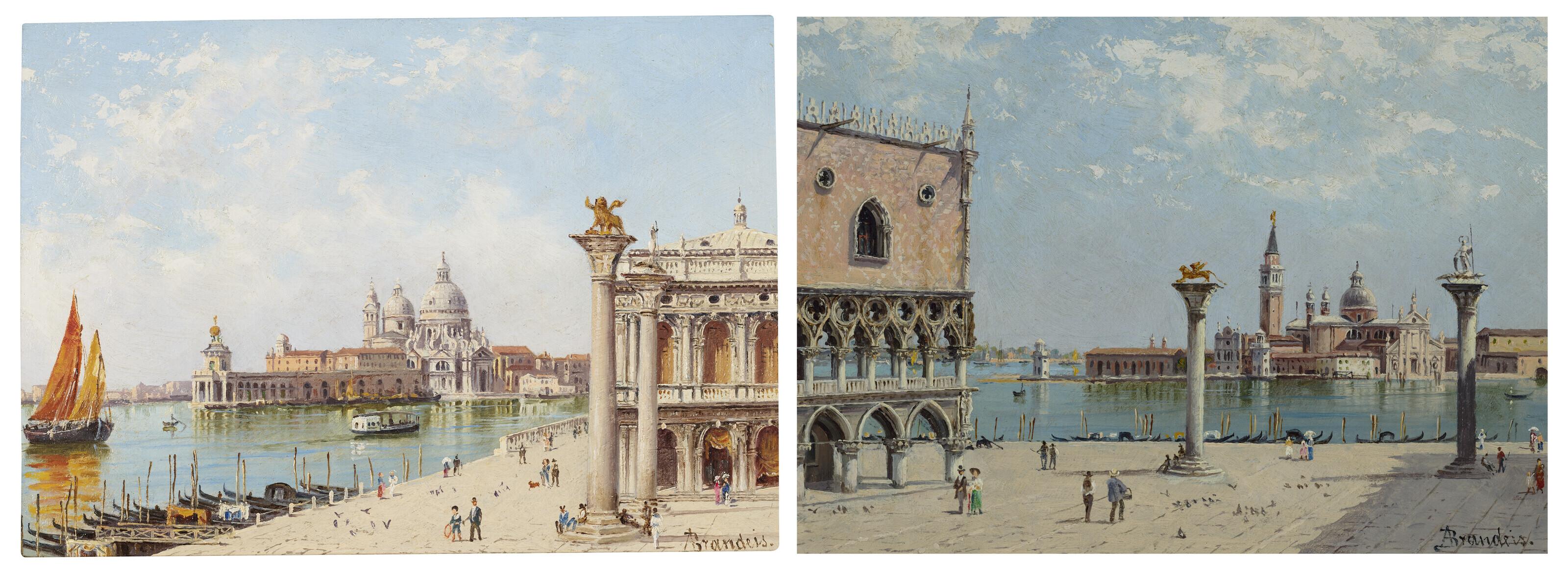 Antonietta Brandeis - Santa Maria della Salute; and St Mark’s Square