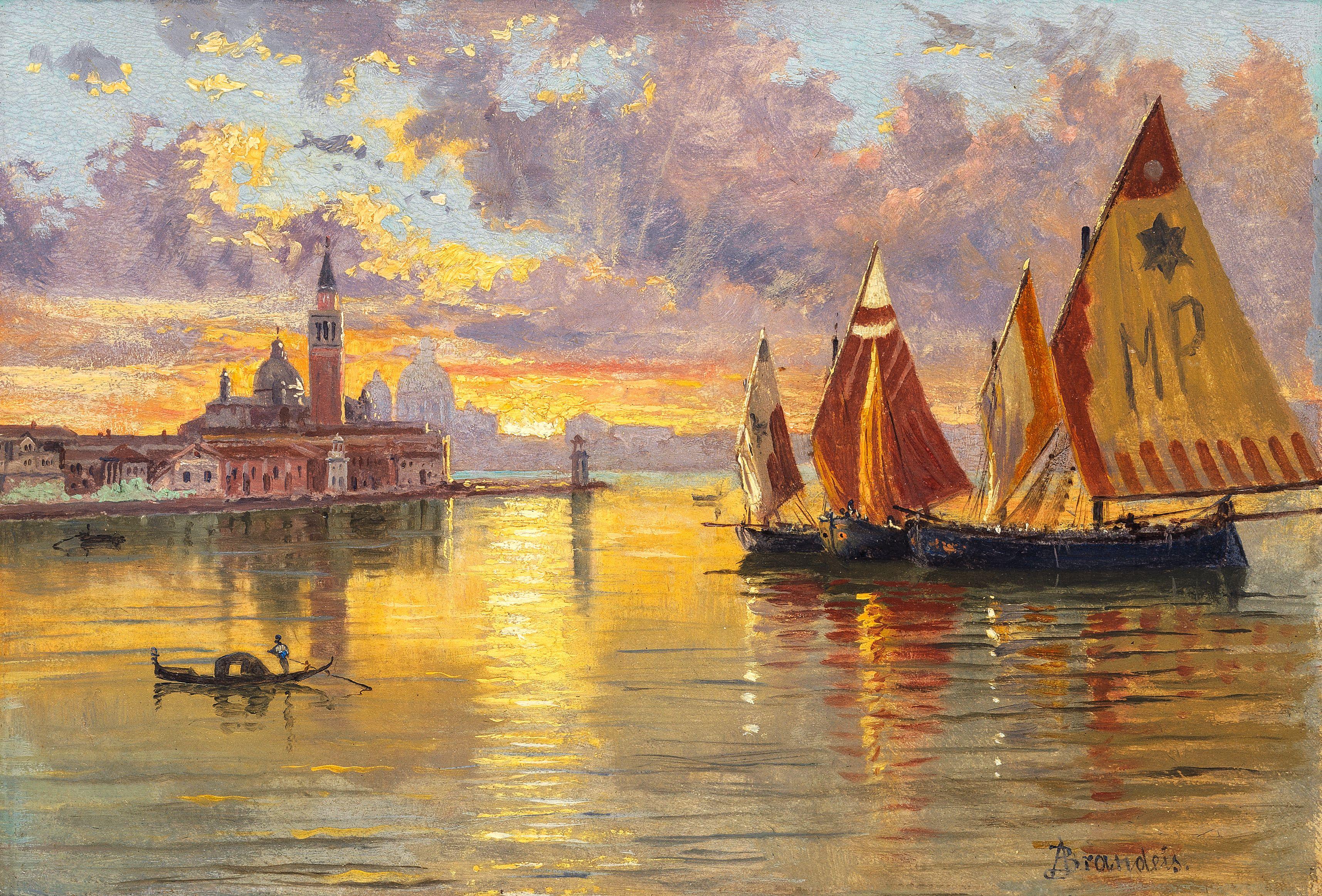 Antonietta Brandeis - Sunset in the lagoon