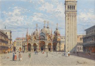 Antonietta Brandeis - The Ducal Palace, Venice; St Marks, Venice