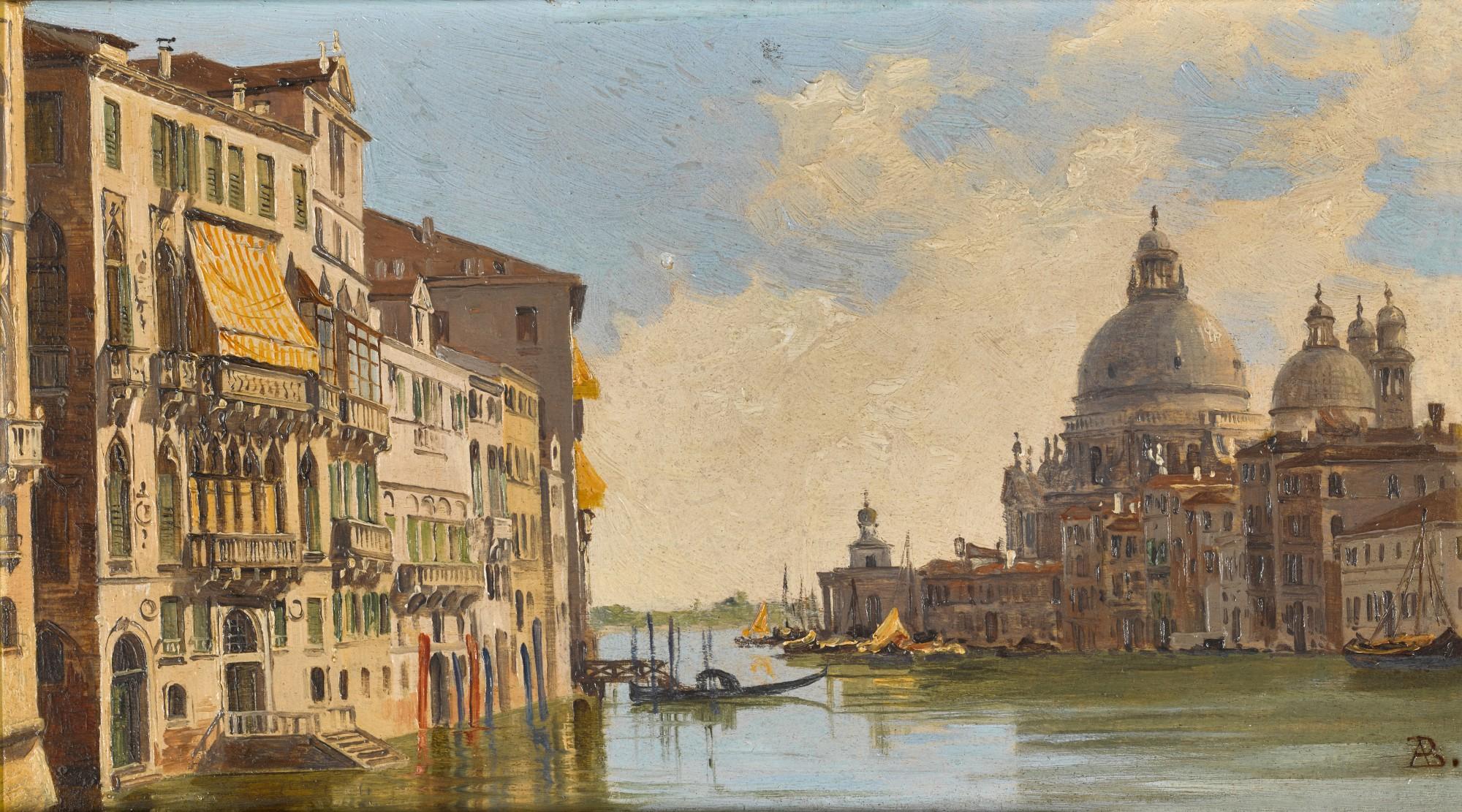 Antonietta Brandeis - The Grand Canal with a View of the Santa Maria della Salute