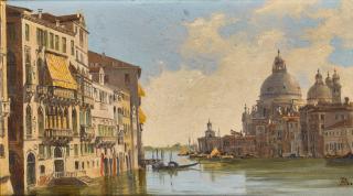 Antonietta Brandeis - The Grand Canal with a View of the Santa Maria della Salute