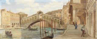 Antonietta Brandeis - The Rialto Bridge, Venice unframed