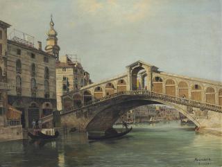 Antonietta Brandeis - The Rialto Bridge, Venice