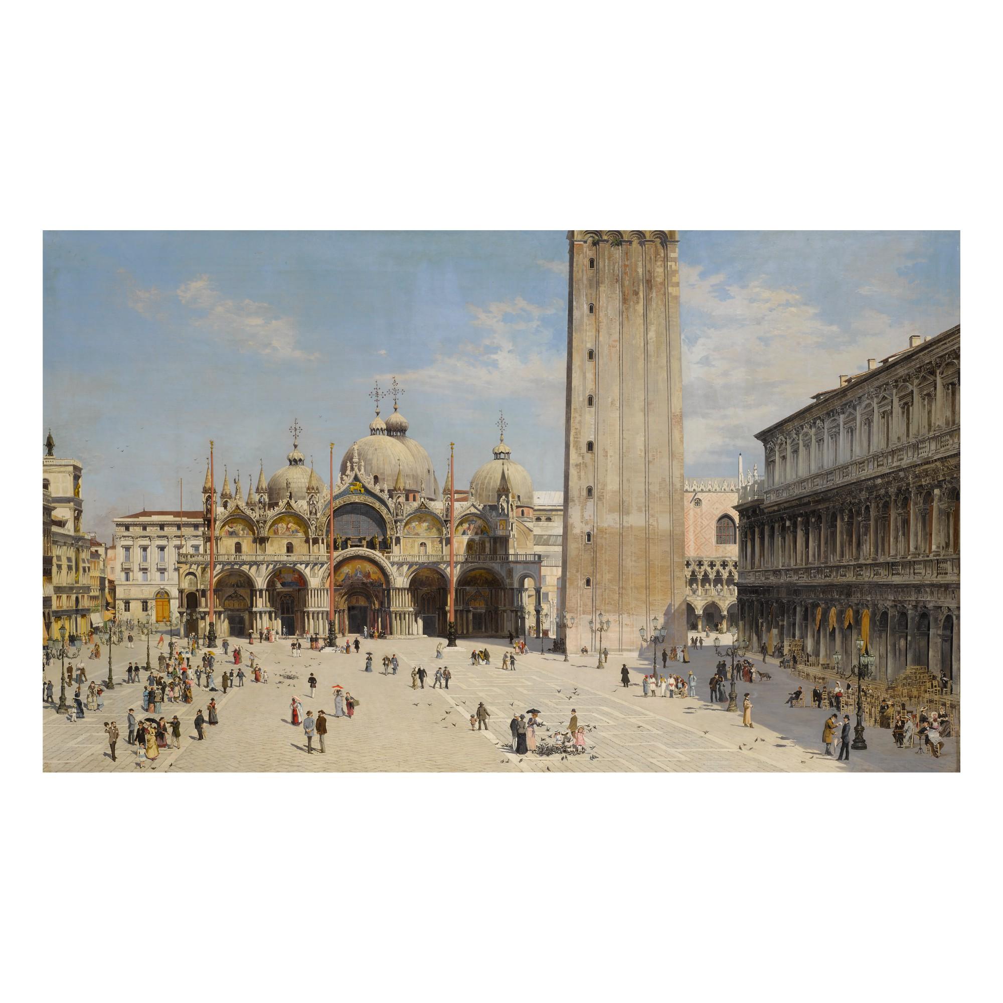 Antonietta Brandeis - Venice: A View of the Piazza San Marco