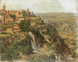 Antonietta Brandeis - View Of Tivoli And The Countryside Beyond