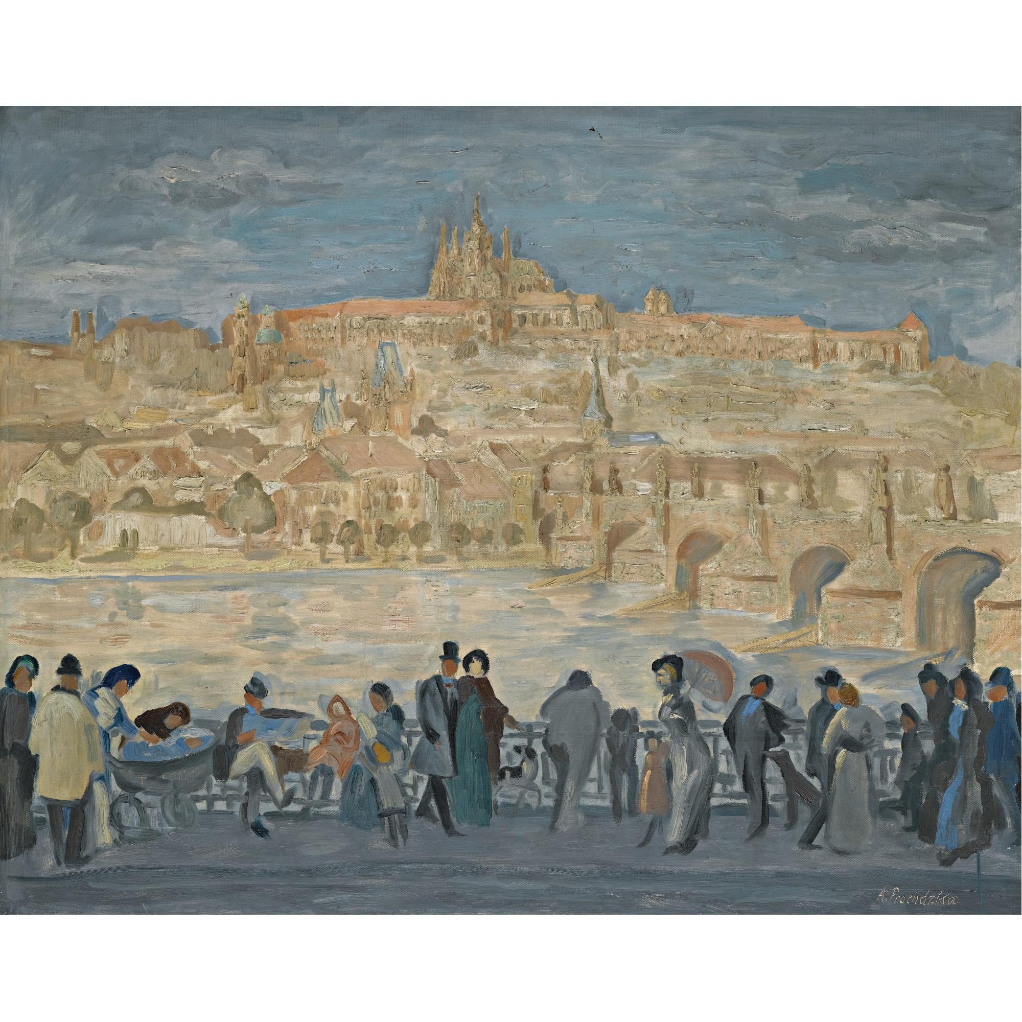 Antonín Procházka - Czech view Of Prague Castle (Pohled Na Hradčany)