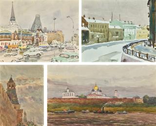 Antonina Alexeevna Romodanovskaya - Views Of Moscow, Leningrad And Novgorod
