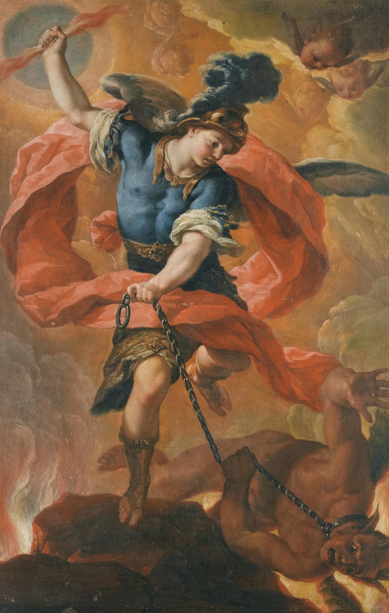 Antonio Acisco Palomino de Castro y Velasco - The Archangel Michael Defeating The Devil