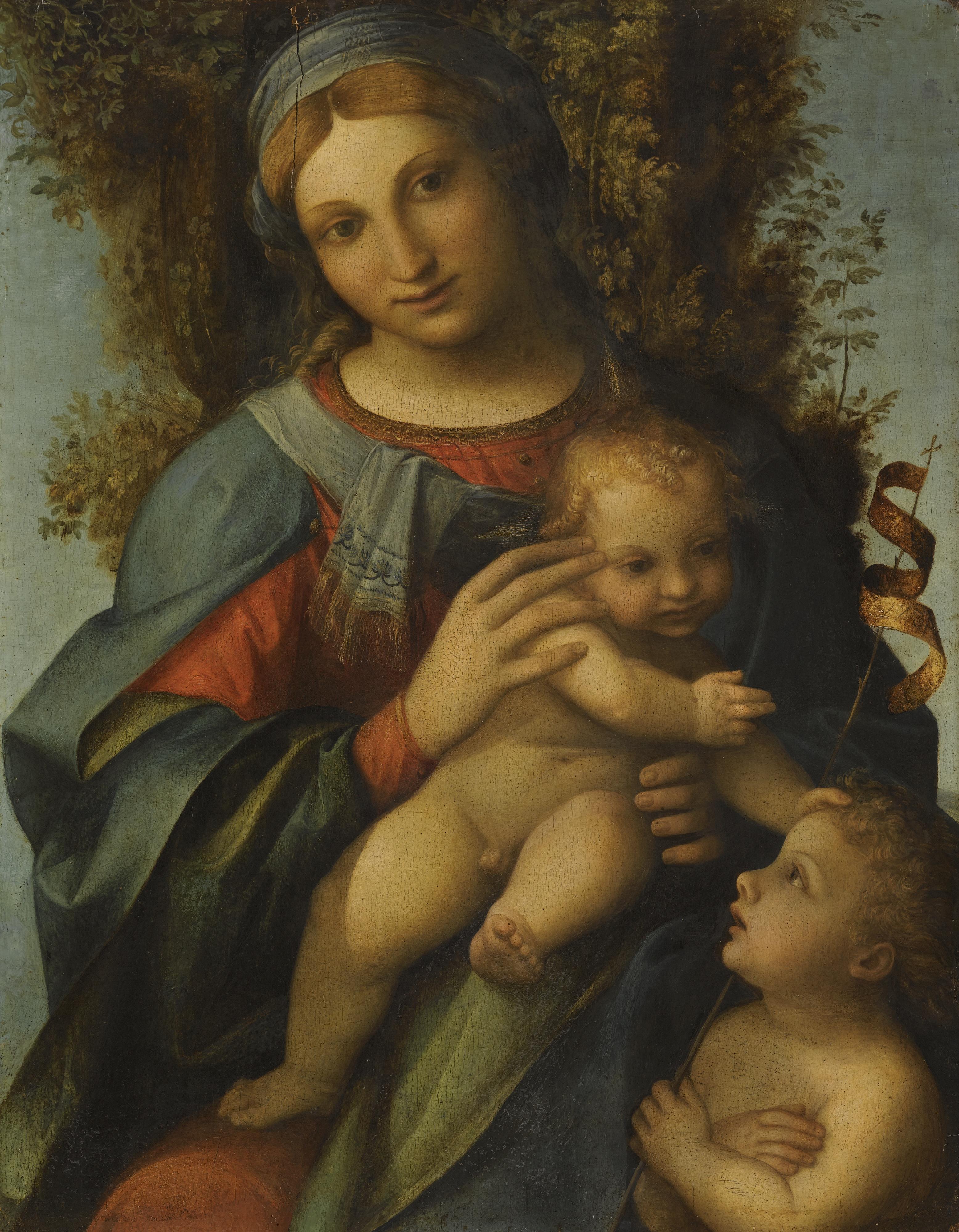 Antonio Allegri - Madonna And Child With The Infant Saint John The Baptist