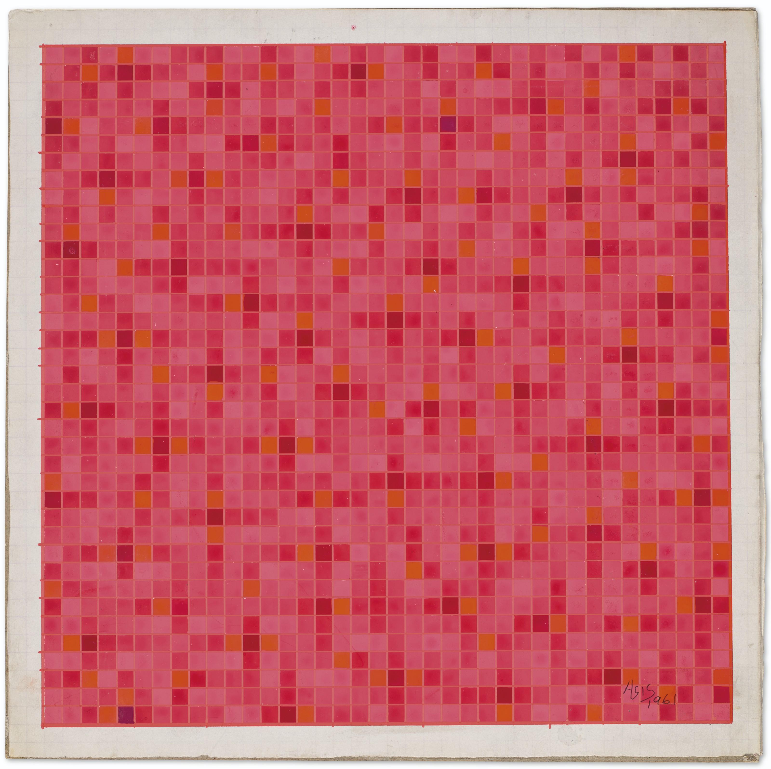 Antonio Asis - Chromatisme Quadrille Rose No. 1507