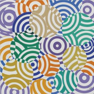 Antonio Asis - Interférences polychromes no. 636