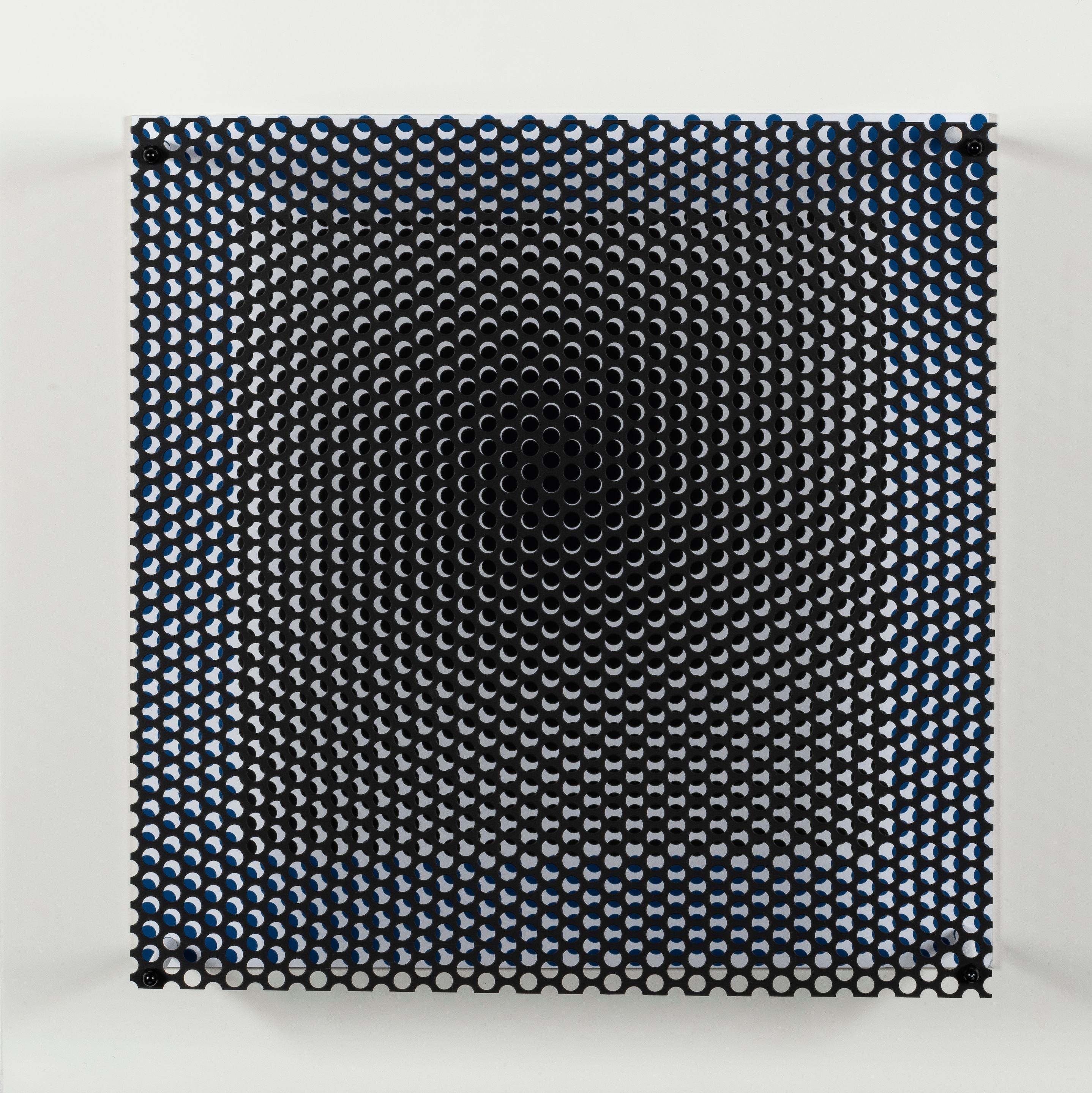 Antonio Asis - Vibration Carré Noir et Bleu, 2010