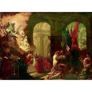 Antonio Bellucci - Voeu Du Doge Au Premier Patriarche San Lorenzo Giustiniani Afin D\'Intercéder En Faveur De La Fin De L\'Épidémie De Peste De 1447