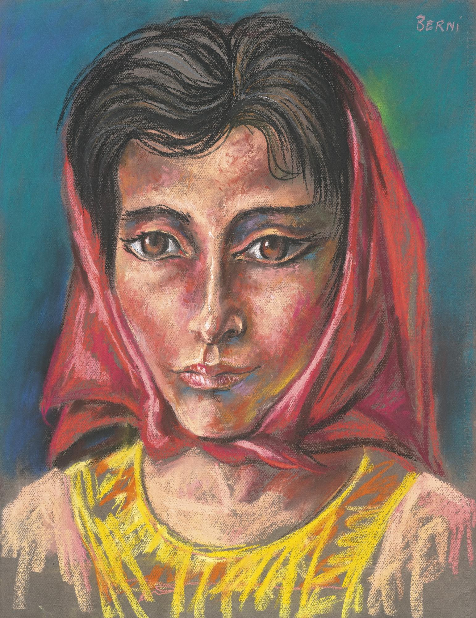 Antonio Berni - Mujer Con Pañuelo