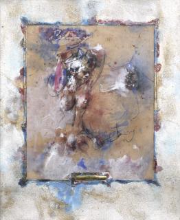 Antonio Blanco - Exotic Nude With Gong