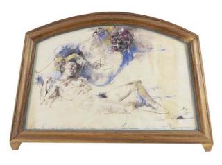 Antonio Blanco - Reclining Nude