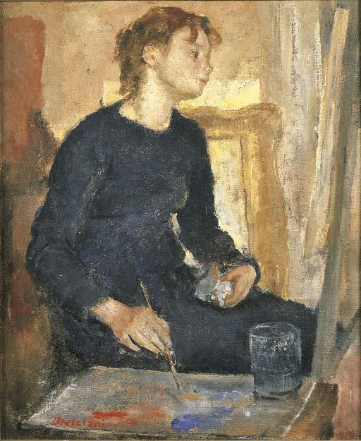 Antonio Bresciani - Giovane pittrice