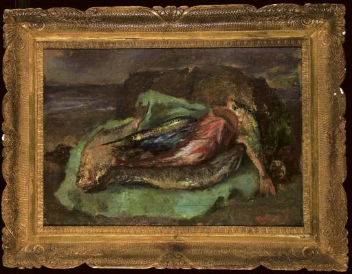 Antonio Bresciani - Nature morte aux poissons