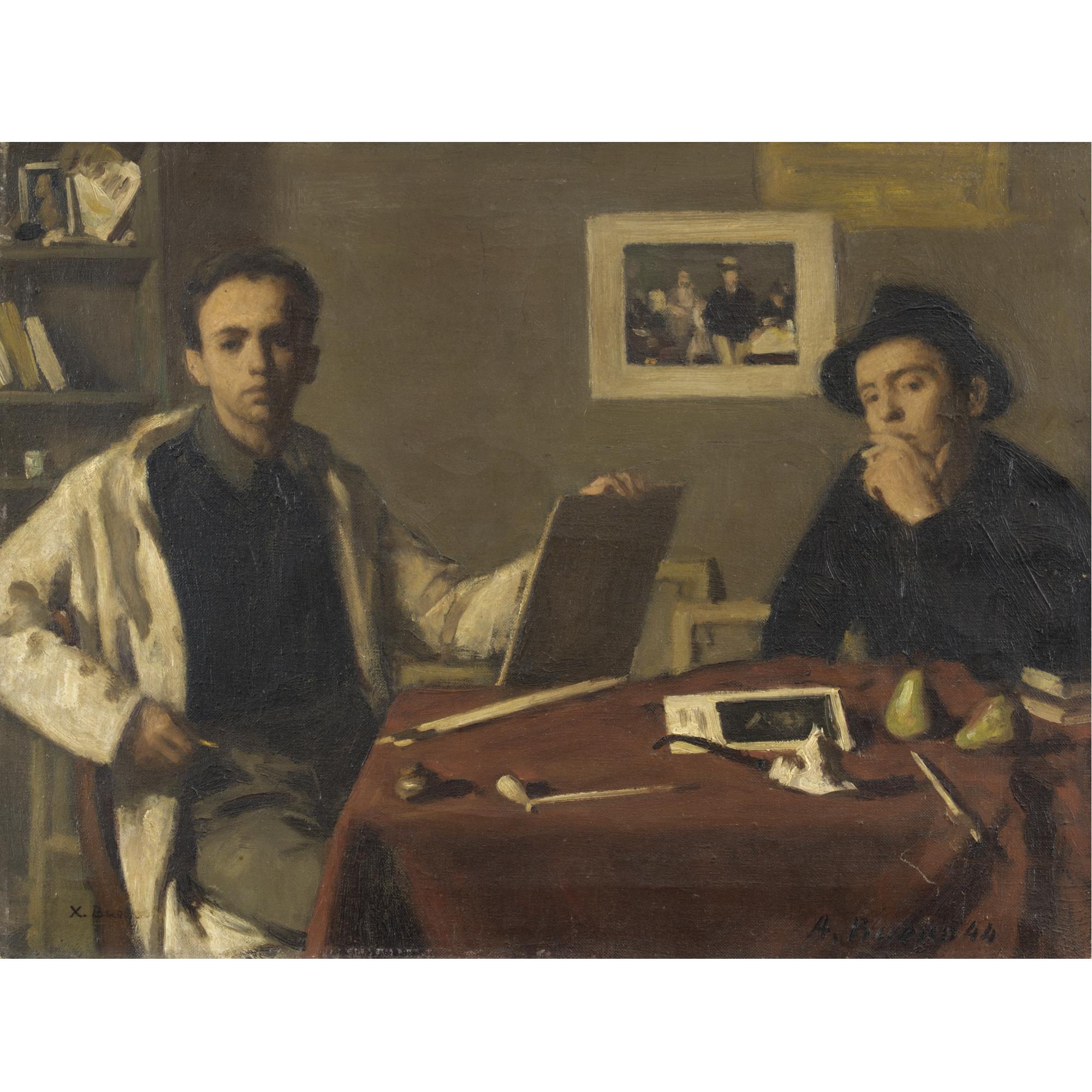 Antonio Bueno - Bozzetto Per Due Autoritratti