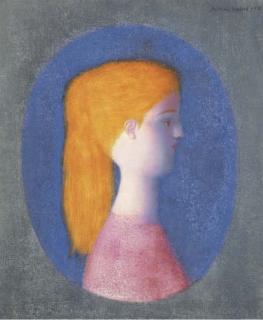 Antonio Bueno - Profilo di fanciulla