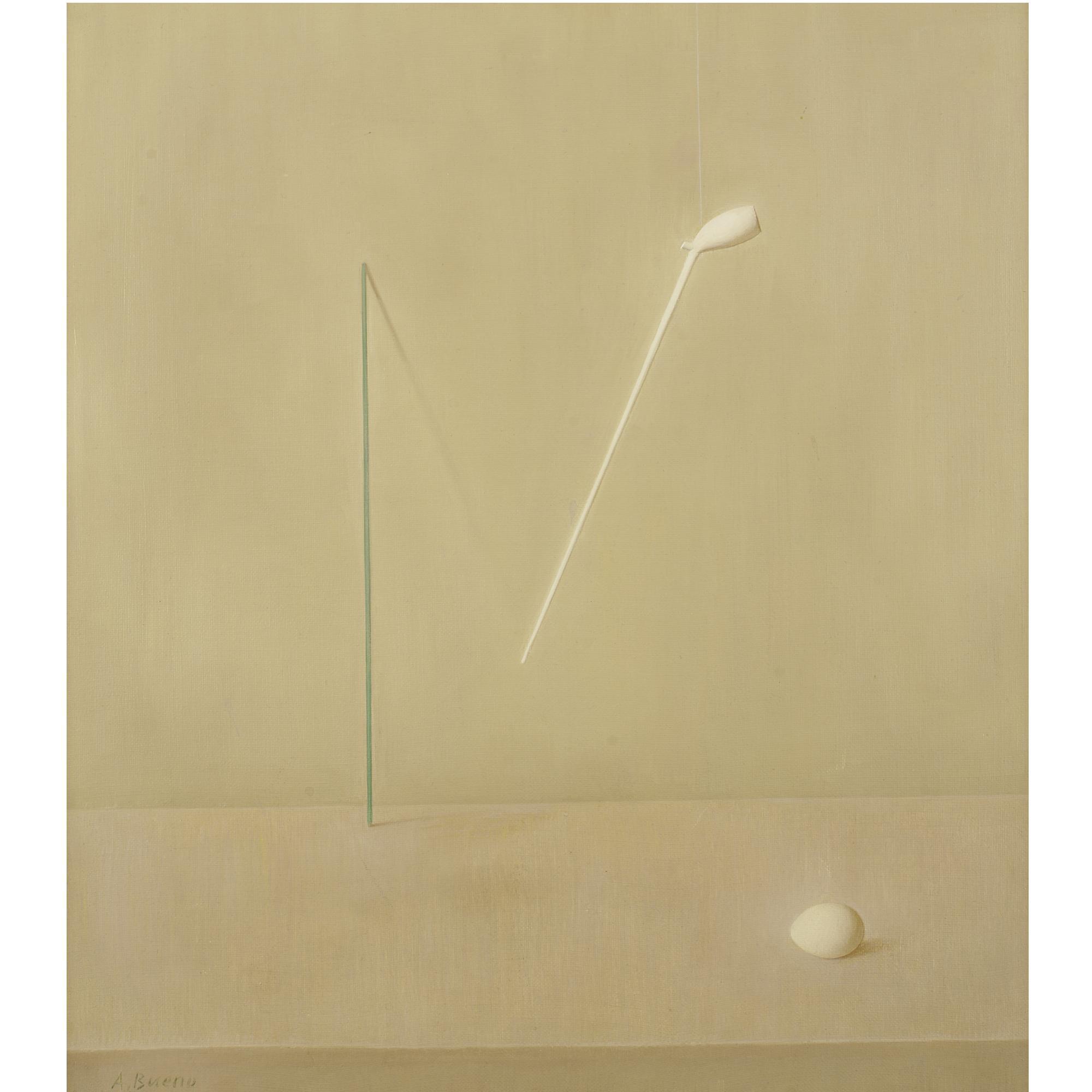 Antonio Bueno - Still Life With Pipe And Egg