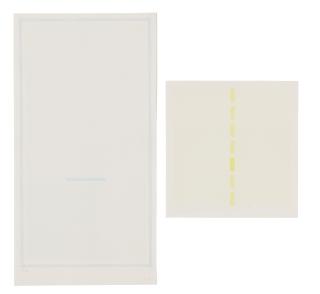 Antonio Calderara - Pittura (dittico) and Tensione verticale interrotia al centro [Two Works]