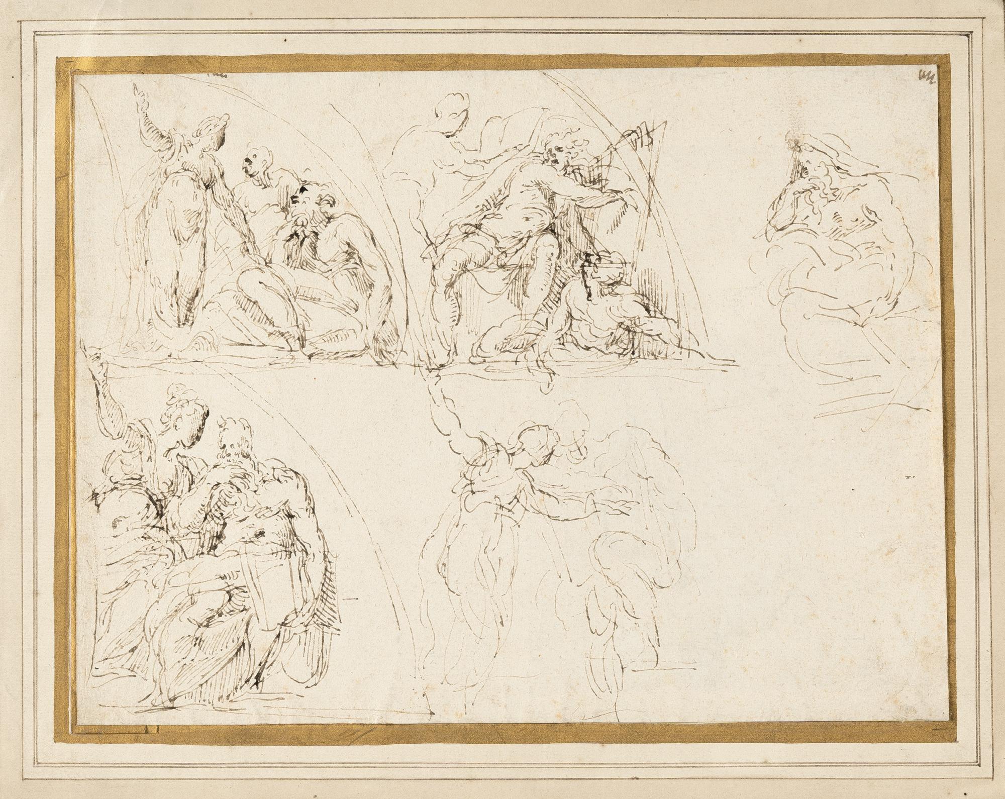 Antonio Campi - Studienblatt für eine Inspirationsgruppe