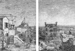 Antonio Canal - The House with the Inscription; and The House with the Peristyle (Bromberg 13-14)