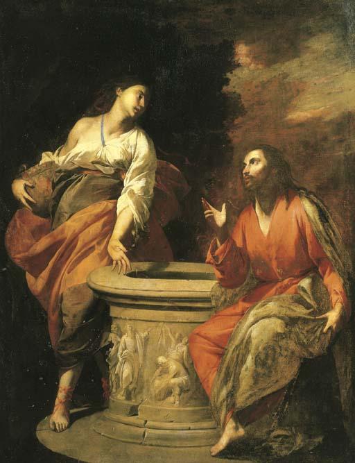 Antonio De Bellis - Christ and the Woman of Samaria at the well