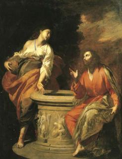 Antonio De Bellis - Christ and the Woman of Samaria at the well