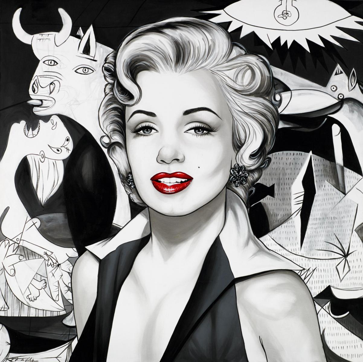 Antonio de Felipe - Ohne Titel (Marilyn vor Picasso).