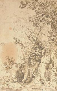 Antonio Del Castillo - A Rocky Landscape Overgrown With Trees