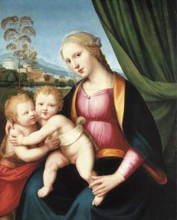 Antonio Del Ceraiolo - The Madonna and Child with the Infant Saint John the Baptist