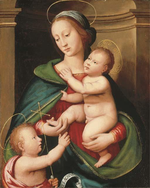 Antonio Del Ceraiolo - The Madonna and Child with the Infant Saint John the Baptist