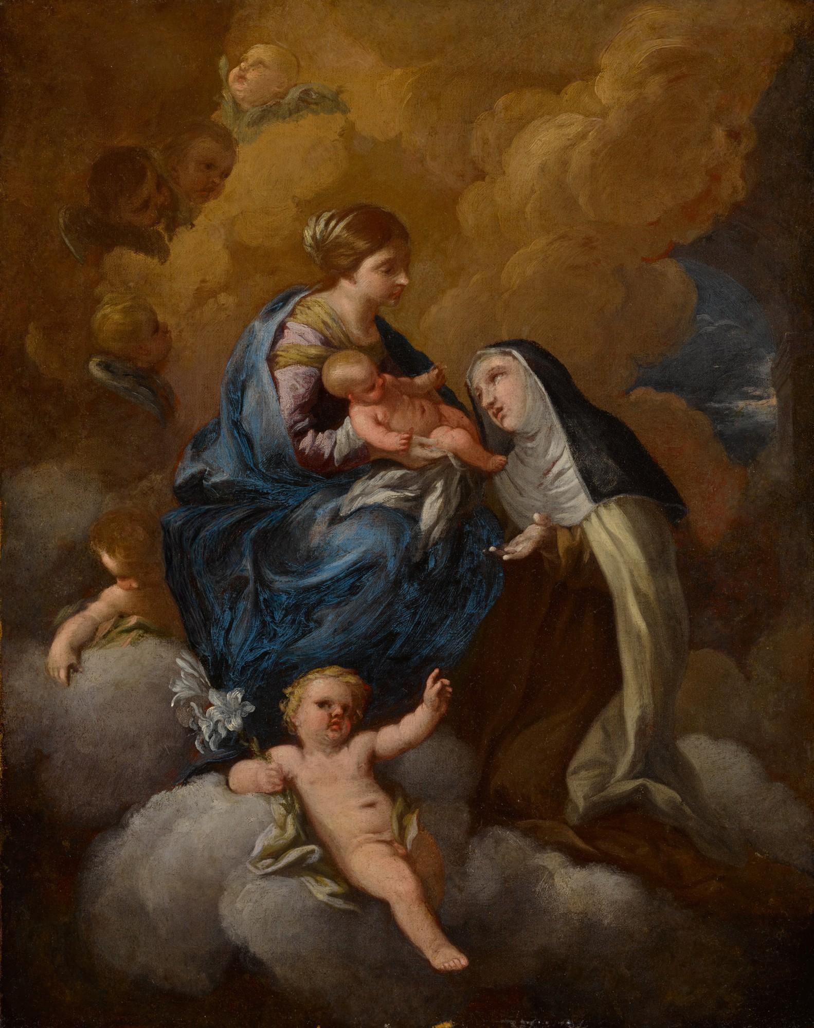 Antonio Domenico Gabbiani - The Madonna and Child with Saint Catherine of Siena