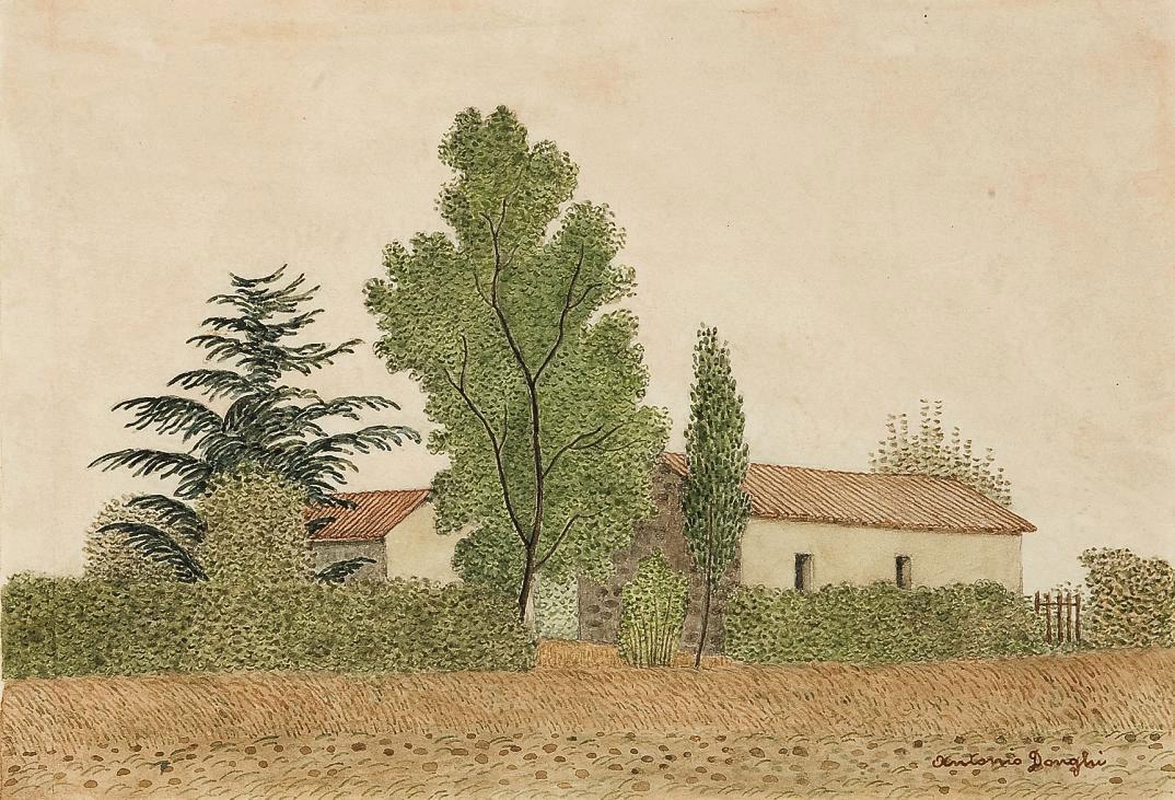 Antonio Donghi - Casolare