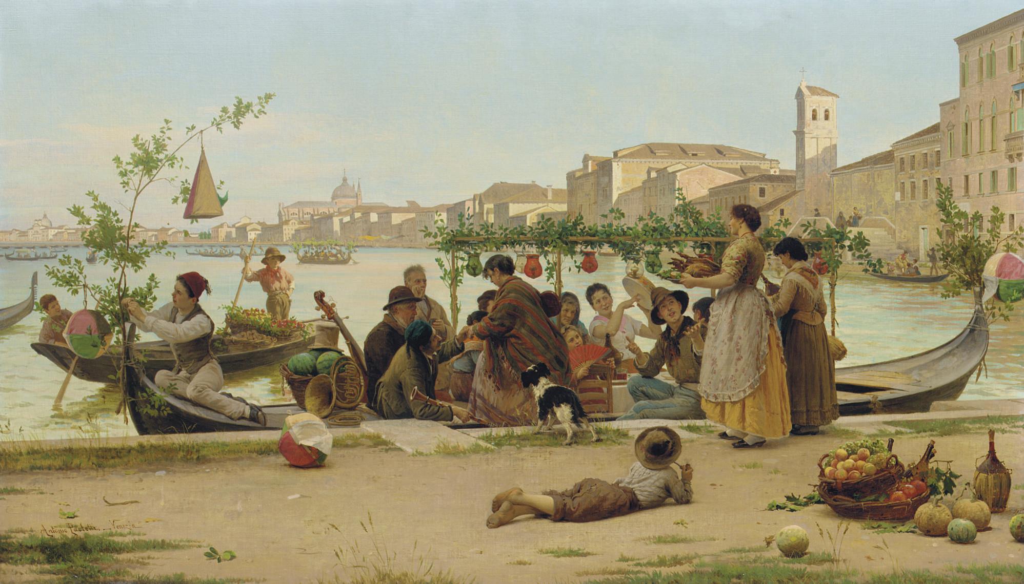 Antonio Ermolao Paoletti - The Feast of Redentore, Venice