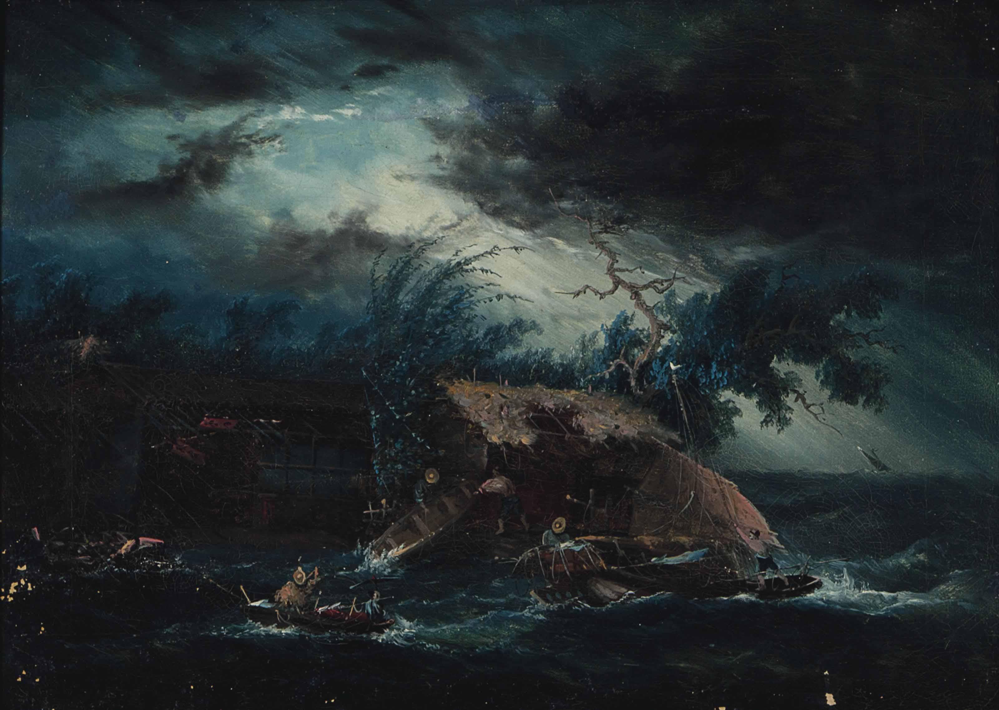 Antonio Fontanesi - A Storm At Sea