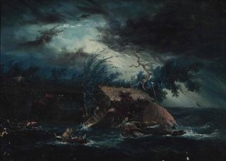 Antonio Fontanesi - A Storm At Sea
