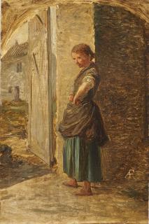 Antonio Fontanesi - Contadina