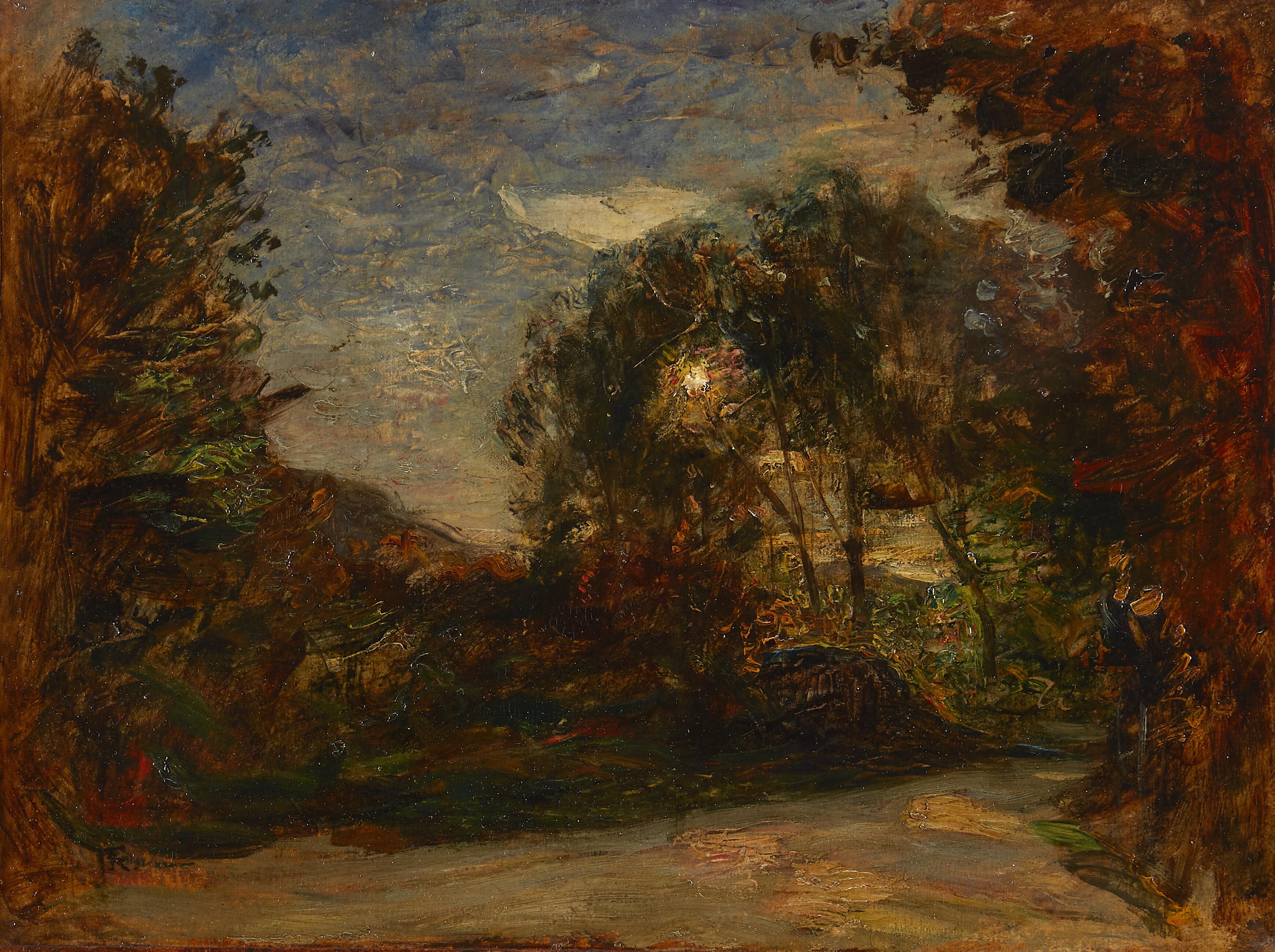 Antonio Fontanesi - Paesaggio al tramonto