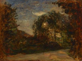 Antonio Fontanesi - Paesaggio al tramonto