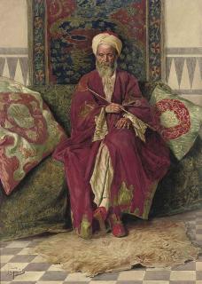 Antonio Gargiullo - An Arab smoking a pipe