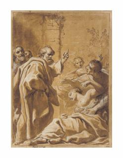 Antonio Gionima - The death of Sapphira